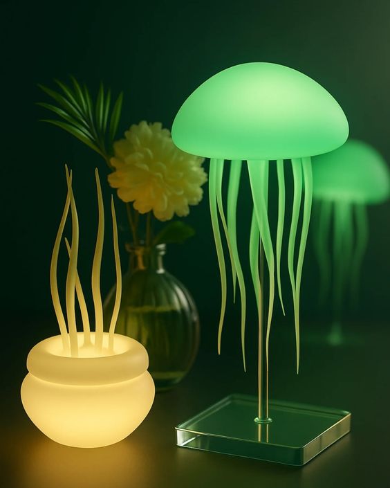 Voice Controlled Jellyfish Lamp